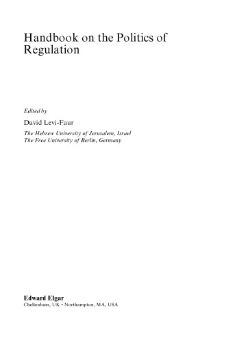 Handbook on the politics of regulation