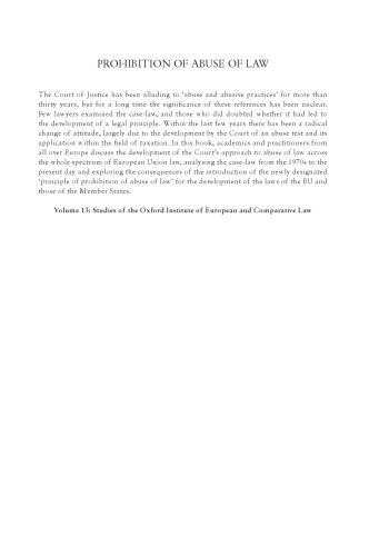 Prohibition of abuse of law : a new general principle of EU law?