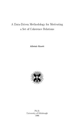 A data-driven methodology for motivating a set of coherence relations