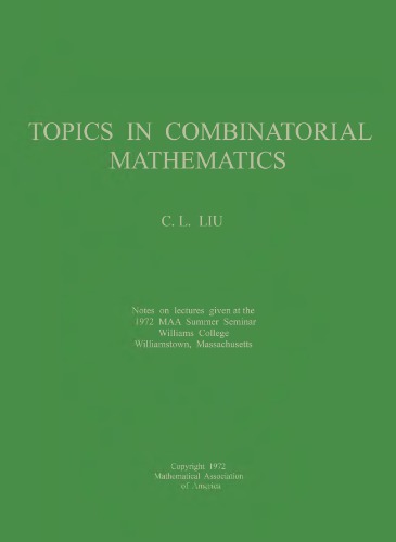 Topics in combinatorial mathematics