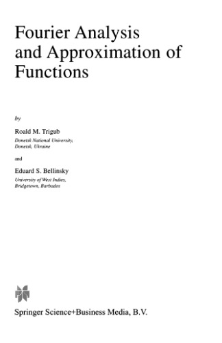 Fourier analysis and approximation of functions