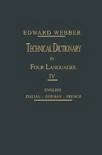 Technical Dictionary in Four Languages
