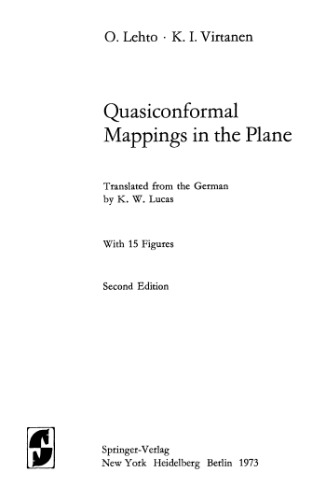 Quasiconformal mappings in the plane