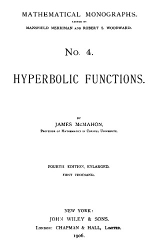 Hyperbolic functions