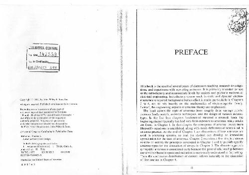 Antenna Theory and Design