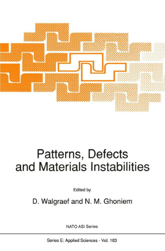 Patterns, defects and materials instabilities
