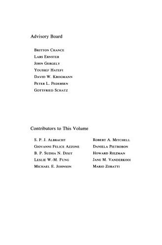 Current topics in bioenergetics Vol. 13