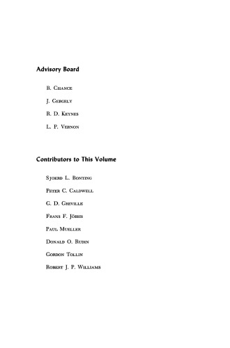 Current Topics in Bioenergetics, Volume 3