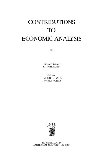 Rivalrous consonance : a theory of general oligopolistic equilibrium