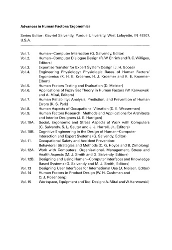 Workspace, equipment and tool design