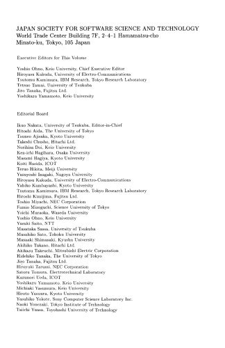 Advances in software science and technology