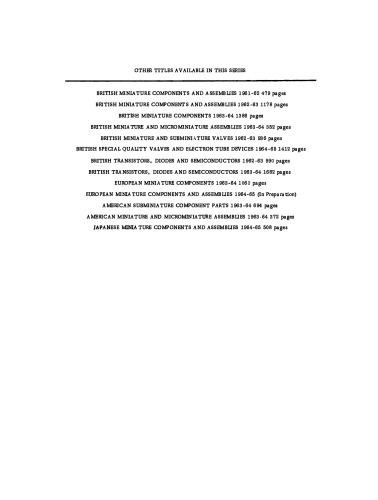 American microelectronics data annual. 1964-65