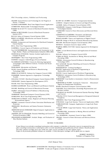 Real time digital control applications : Symposium : Papers