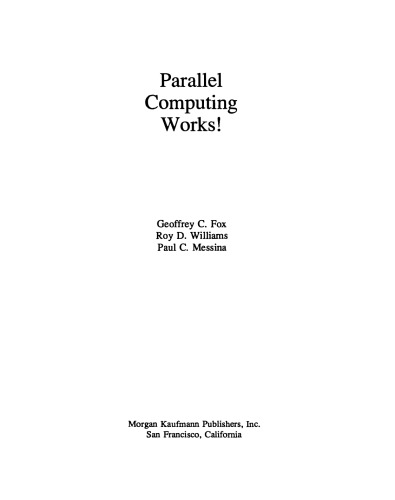 Parallel computing works!