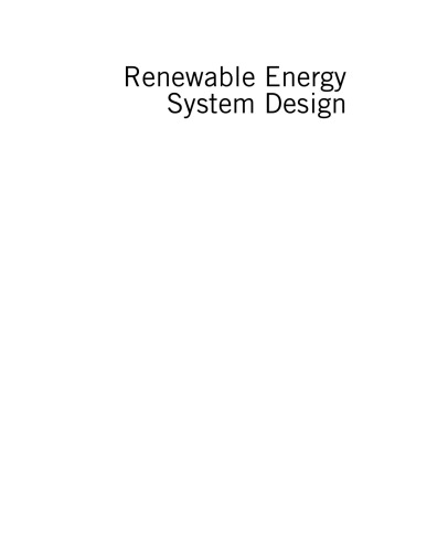 Renewable energy system design