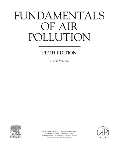 Fundamentals of air pollution