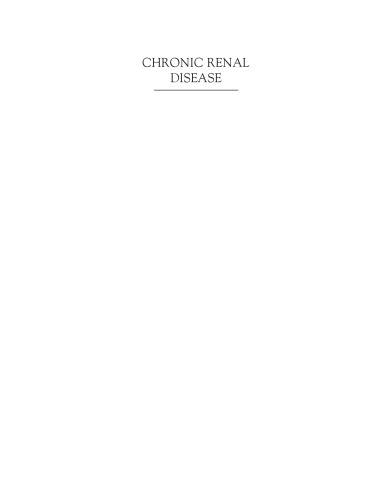Chronic renal disease