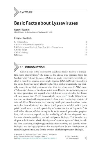 Current laboratory techniques in rabies diagnosis, research and prevention. Volume one