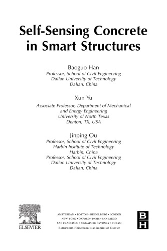 Self-sensing concrete in smart structures