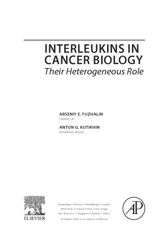 Interleukins in cancer biology : their heterogeneous role