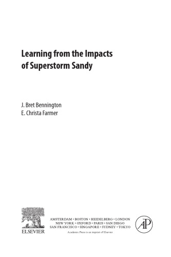 Learning from the impacts of superstorm sandy