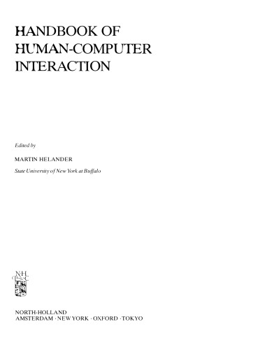 Handbook of human-computer interaction