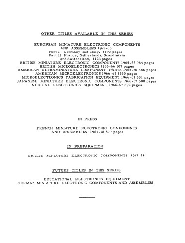Medical electronic laboratory equipment, 1967-68