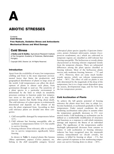 Encyclopedia of applied plant sciences/ 1, [A - Gro]