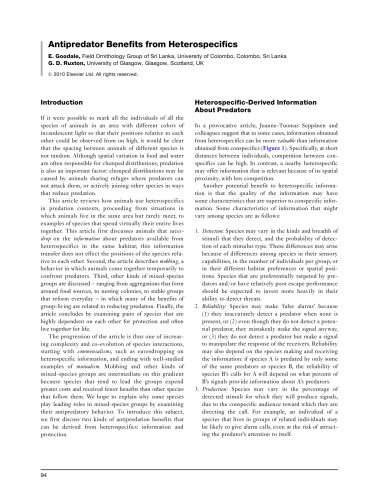 Encyclopedia of animal behavior