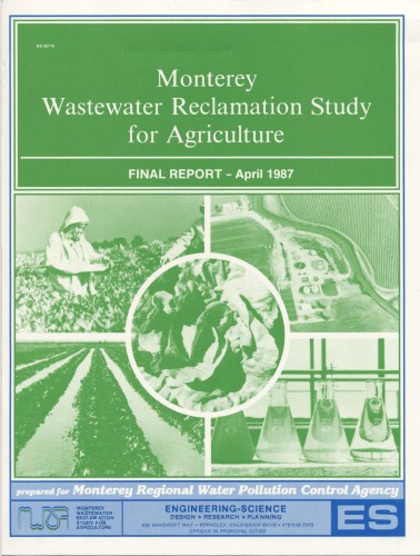 Monterrey Wastewater Reclamation. Study for Agriculture
