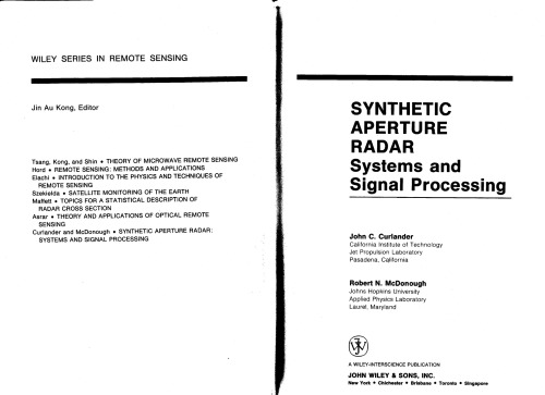 Synthetic Aperture Radar: Systems and Signal Processing