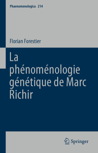 La phénoménologie génétique de Marc Richir
