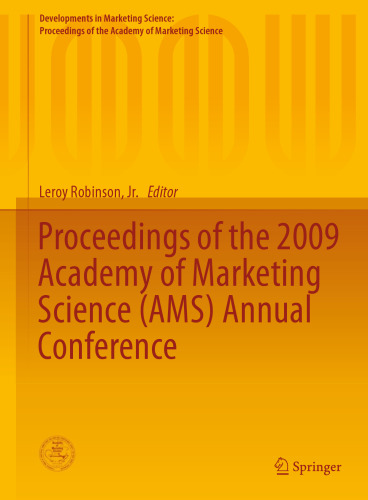 Proceedings of the 2009 Academy of Marketing Science (AMS) Annual Conference