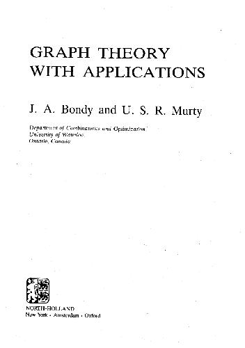 Graph Theory With Applications