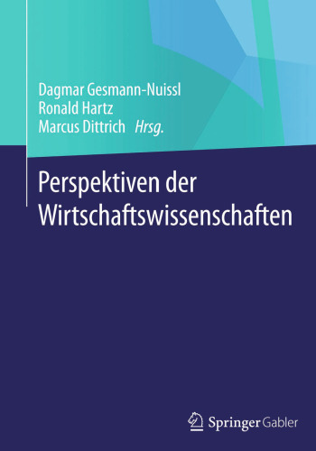 Perspektiven der Wirtschaftswissenschaften