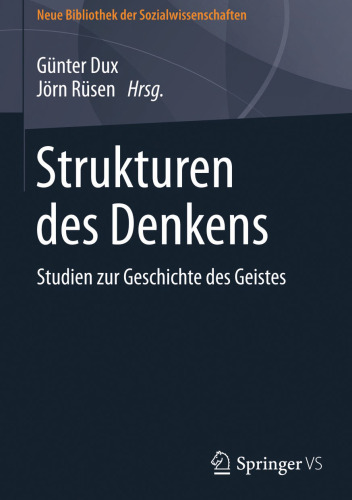 Strukturen des Denkens: Studien zur Geschichte des Geistes