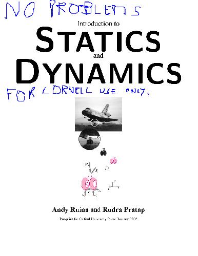 Intro to Statics and Dynamics