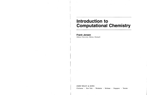 Introduction to Computation Chemistry Jensen