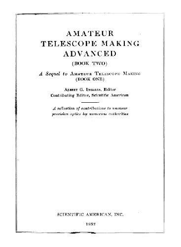 Amateur telescope making