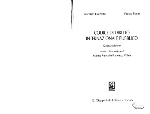 Codice di diritto internazionale pubblico