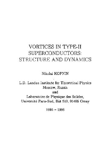 Vortices. Isotropic Superconductors