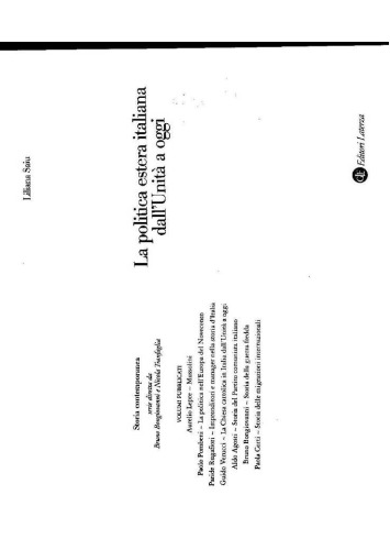La politica estera italiana dall'unità a oggi
