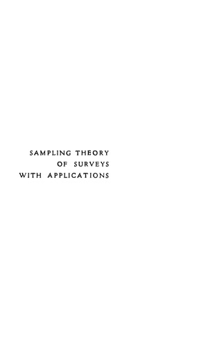 Sampling Theory of Surveys with Applications
