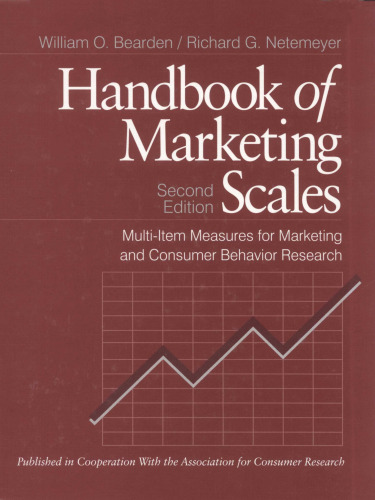 Handbook of Marketing Scales: Multi-Item Measures for Marketing and Consumer Behavior Research