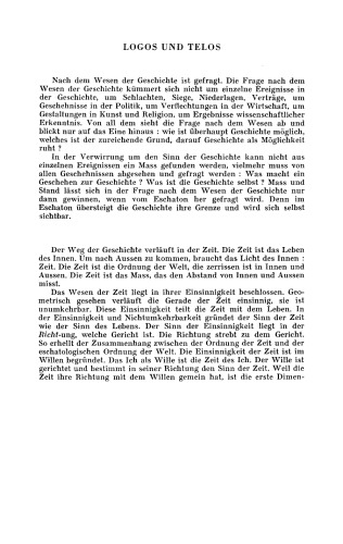 Logos und Telos (Dialectica Volume 1 Issue 4)