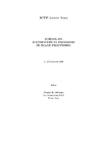 School in Mathematical problems in image processing