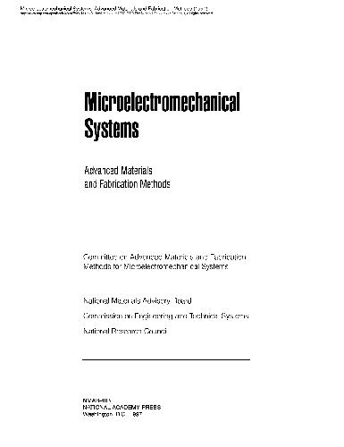 Microelectromechanical Systems: Advanced Materials and Fabrication Methods