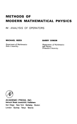 . Analysis of Operators