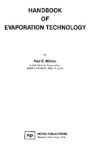 Handbook of Evaporation Technology