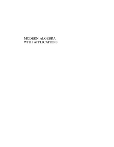 Modern Algebra With Applications